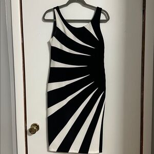 Joseph Ribkoff Black and White Dress